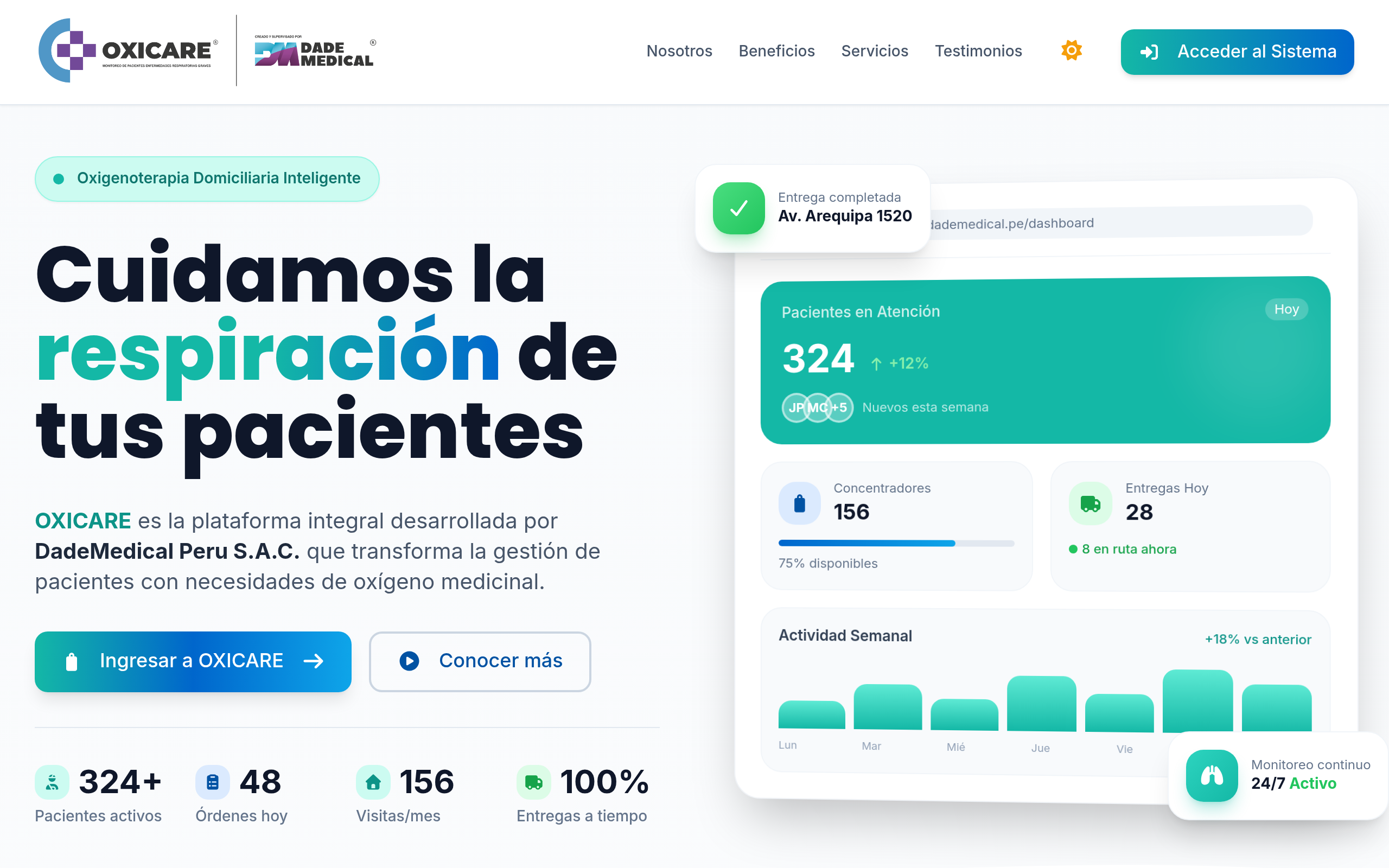 OXICARE DadeMedical screenshot